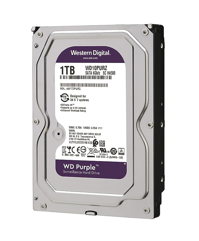 Wd 1tb Purple Hikvision Hdd Surveillance Internal Quality Computer 9216